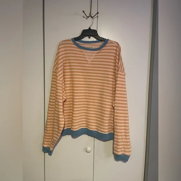 Free People Classic Striped Crew NWOT - Picture 5 of 8